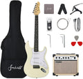Fojill 39 Inch Electric Guitar Kit Set Beginner Starter Combo Package Bundle 20W Amplifier Amp Accessory Padded gig Bag,Picks, Cable,Strap,Extra Strings