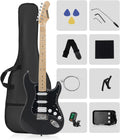 RVONE RST-150 39' Beginner Electric Guitar Kit with Amp & HSS Pickups | Complete Starter Set for Newcomers w/Essentials | Gig Bag, Extra Strings, Digital Tuner, Capo, Strap | Home Practice (Black)