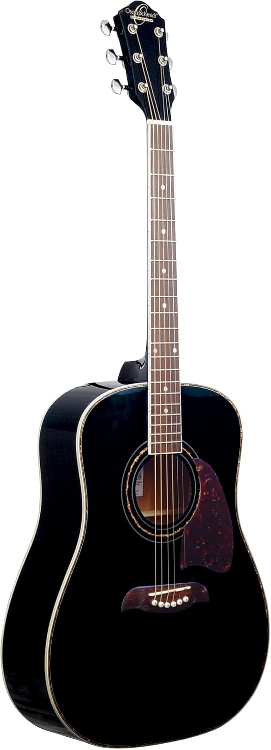 Oscar Schmidt OG2B-A Dreadnought Acoustic Guitar. Black