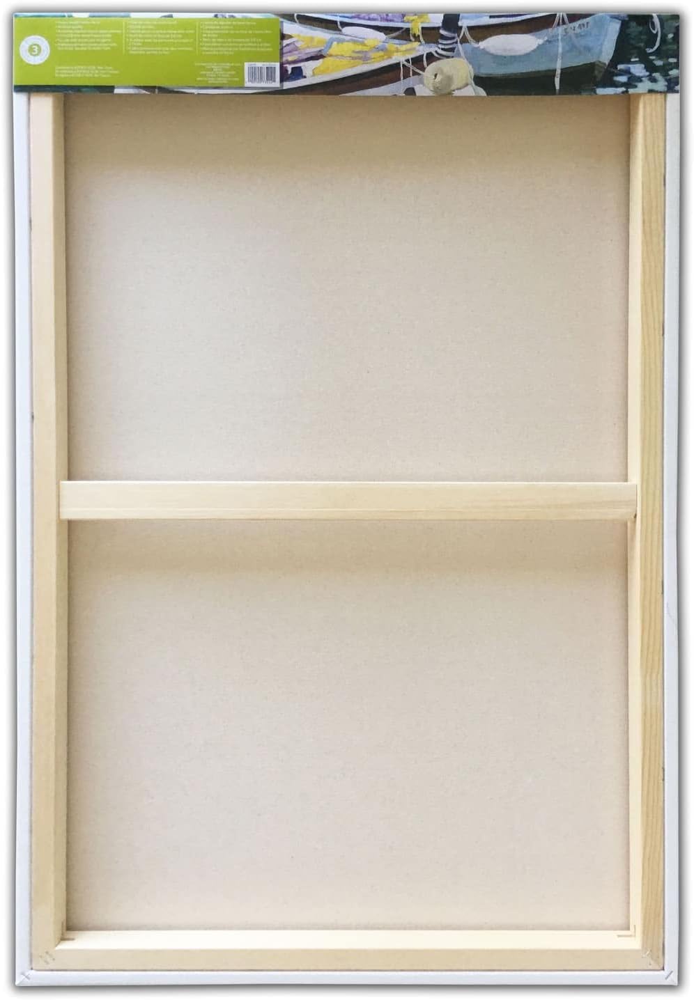 Artist's Loft 24' x 36' Level 3 Gallery Wrapped Heavy Duty Canvas - Archival, Acid Free Cotton Canvas for Acrylic and Oil Paint - Bulk 6 Pack