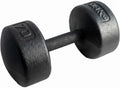 Legacy Solid Round Dumbbell Black – Heavy Duty Cast Iron Hand Weight with Knurled Ergonomic Grip for Strength Training, Muscle Toning, Home Gym Workout – 5 lb to 150 lb In Single & Pair
