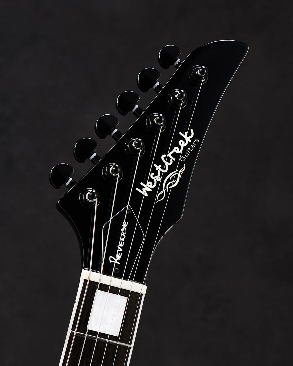 WestCreek Revenge Solid Body Electric Guitar, Heavy Metal Guitar, Right Handed, Heavy Metal Pickups, Rounded End Jumbo Frets, Bone nut, Rosewood Fretboard, Mahogany Body (White)…