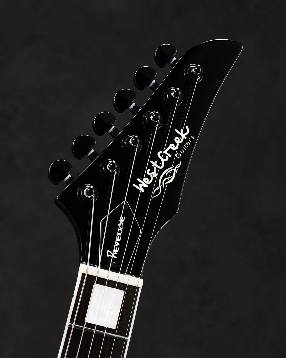 WestCreek Revenge Solid Body Electric Guitar, Heavy Metal Guitar, Right Handed, Heavy Metal Pickups, Rounded End Jumbo Frets, Bone nut, Rosewood Fretboard, Mahogany Body (White)…