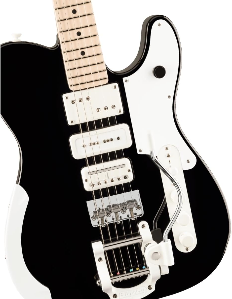 Fender Jack White Triplecaster Telecaster Electric Guitar - Black