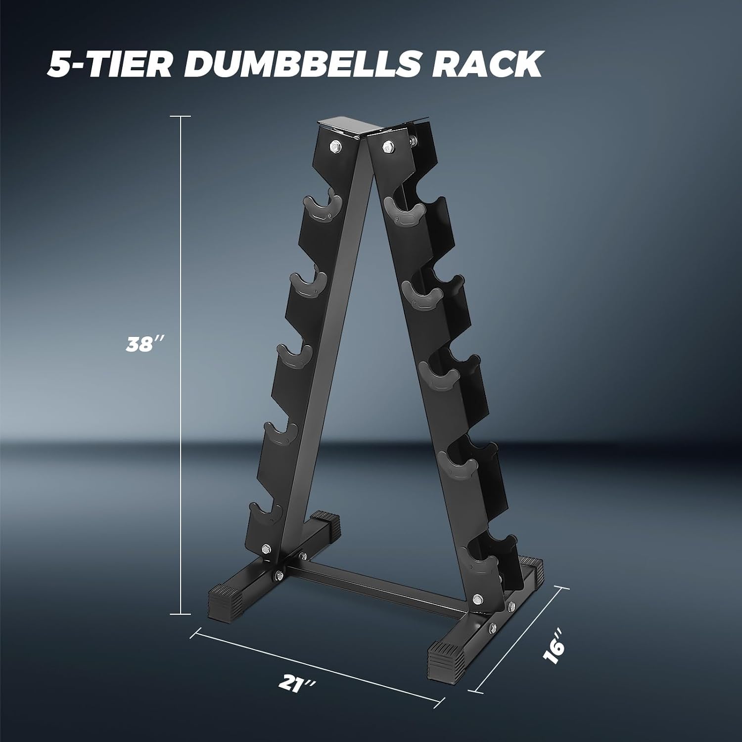 RITFIT Rubber Hex Dumbbells Set with Rack, 180-780LB Heavy-Duty Cast Iron Core, Knurled Chrome Handle, Space-Saving Storage Rack for Home Gym Strength Training