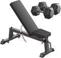 HANDBODE Adjustable Weight Bench for Full Body Workout, 1300 LBS Weight Capacity Bench Press Bench of Home Gym Strength Training, Incline Upright Flat Utility Workout Bench with Fast Adjustment