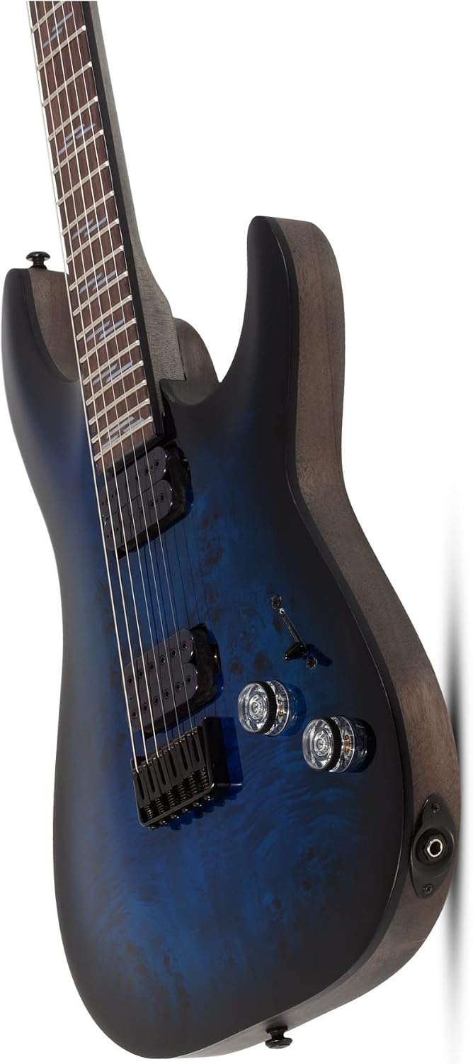 Schecter Omen Elite-6 Electric Guitar - See Thru Blue Burst