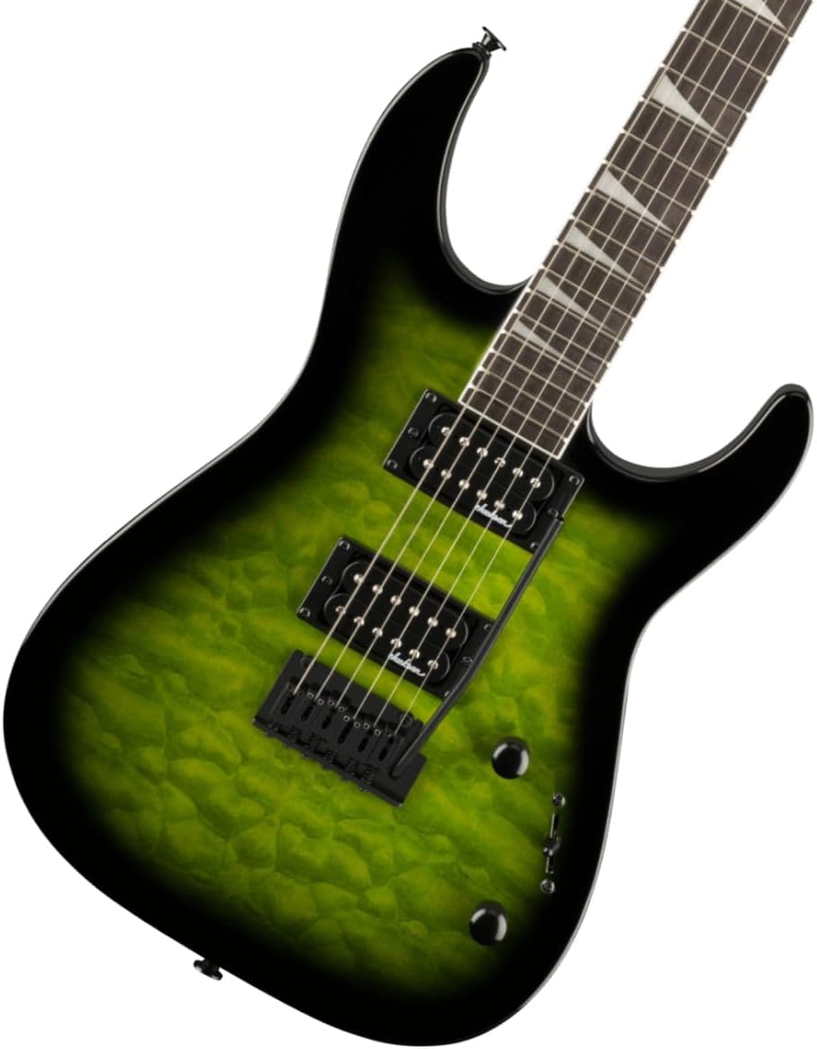 Jackson Dinky JS20 DKQ Electric Guitar - Transparent Green