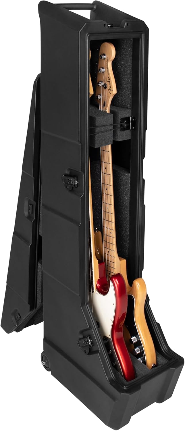 Gator Cases Mini Vault Rack for Two (2) Electric Bass Guitars, (GTR-MINIVAULT-B2)