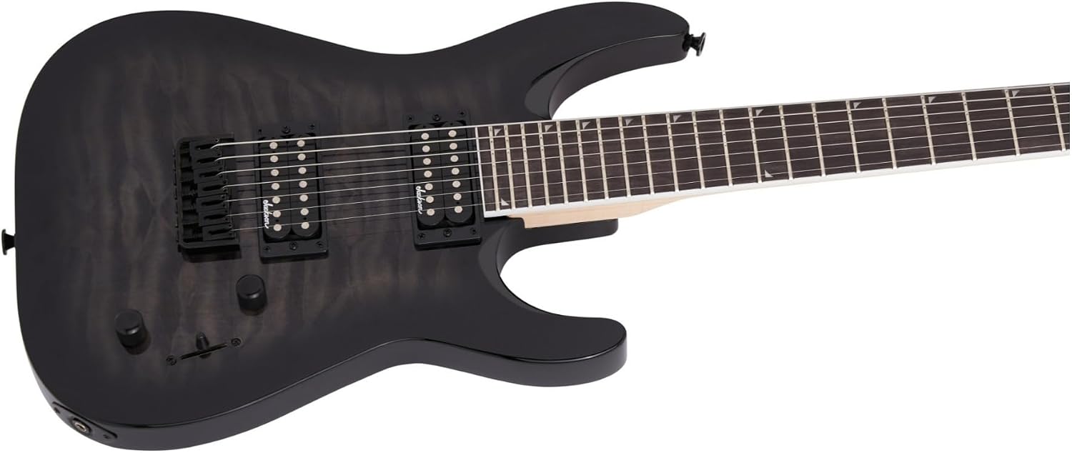 Jackson JS Series Dinky Arch Top JS22Q-7 DKA HT Electric Guitar - Transparent Black Burst