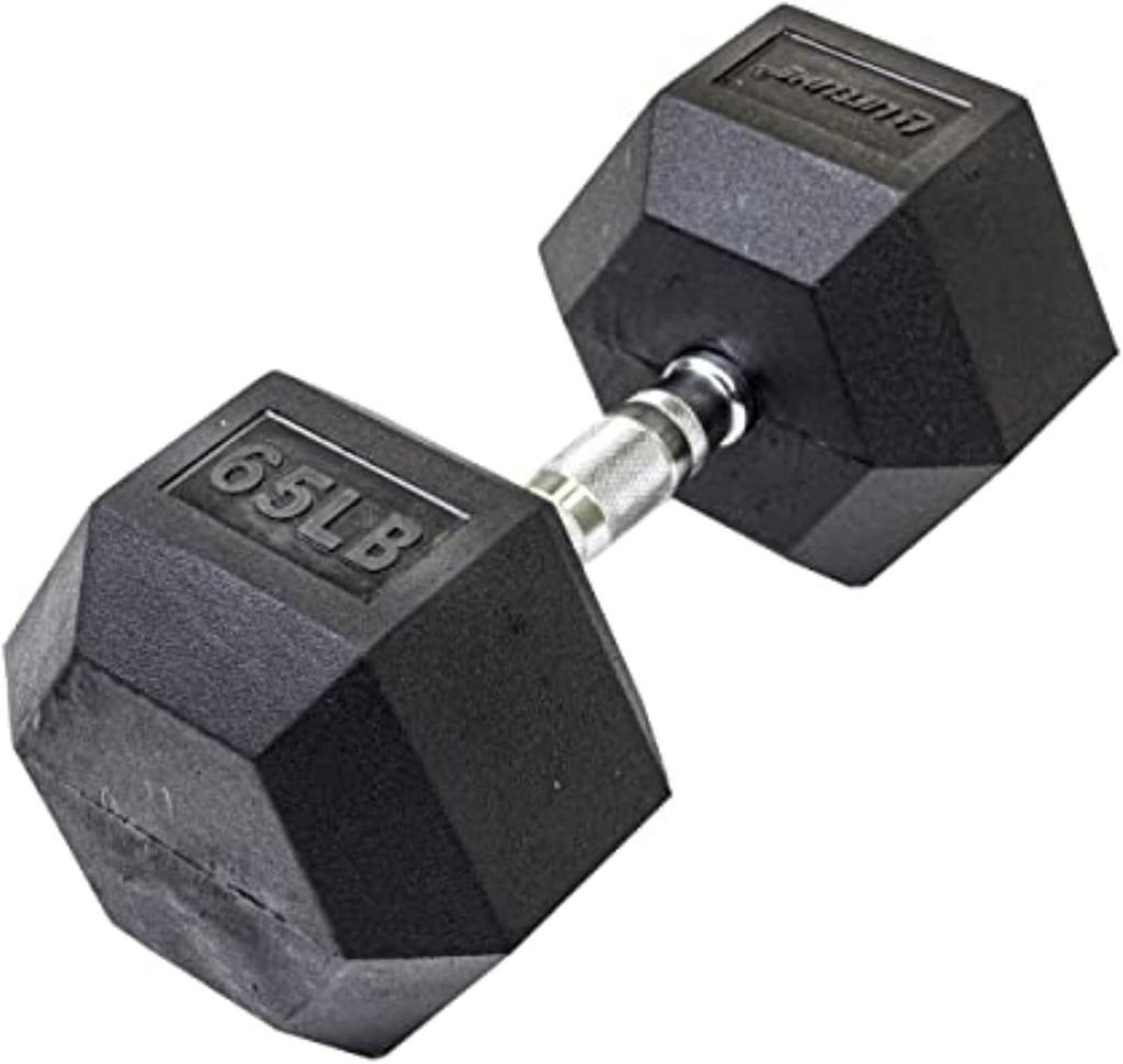 Lifeline Fitness Hex Dumbbells, Rubber Wrapped Hex Dumbbells, Premium Quality, Ergonomic Knurled Handle, Dumb Bells for Exercise, Home Gym Exercise Weights