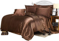 Yarns of Cotton 3 PC All Season Silky Super Soft Comforter Set Luxurious Bedding Set - (1 Comforter, 2 Pillow Cases) King/Chocolate