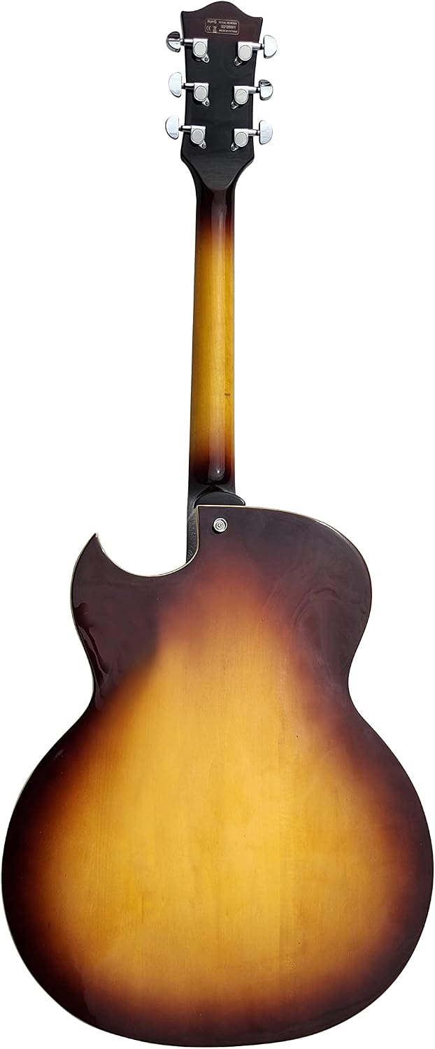IYV IJZ-500 NA Jazz Solid- Hollow Body Electric Guitar, Natural