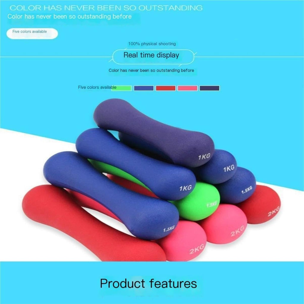 Dumbells Home Fitness Equipment Bone Dumbbells For Women Jumping Exercises Slimming Arms Yoga Fitness Dumbbells Dumbell Set, 1kg, Pink