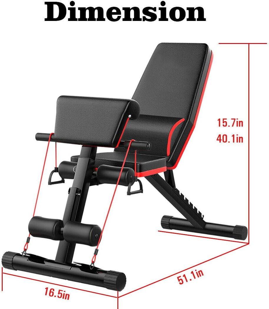 Multi-Use Full Body Training Sit Up Stretch Adjustable Weight Gym Bench Dumbbell Bench For Home Workout Fitness