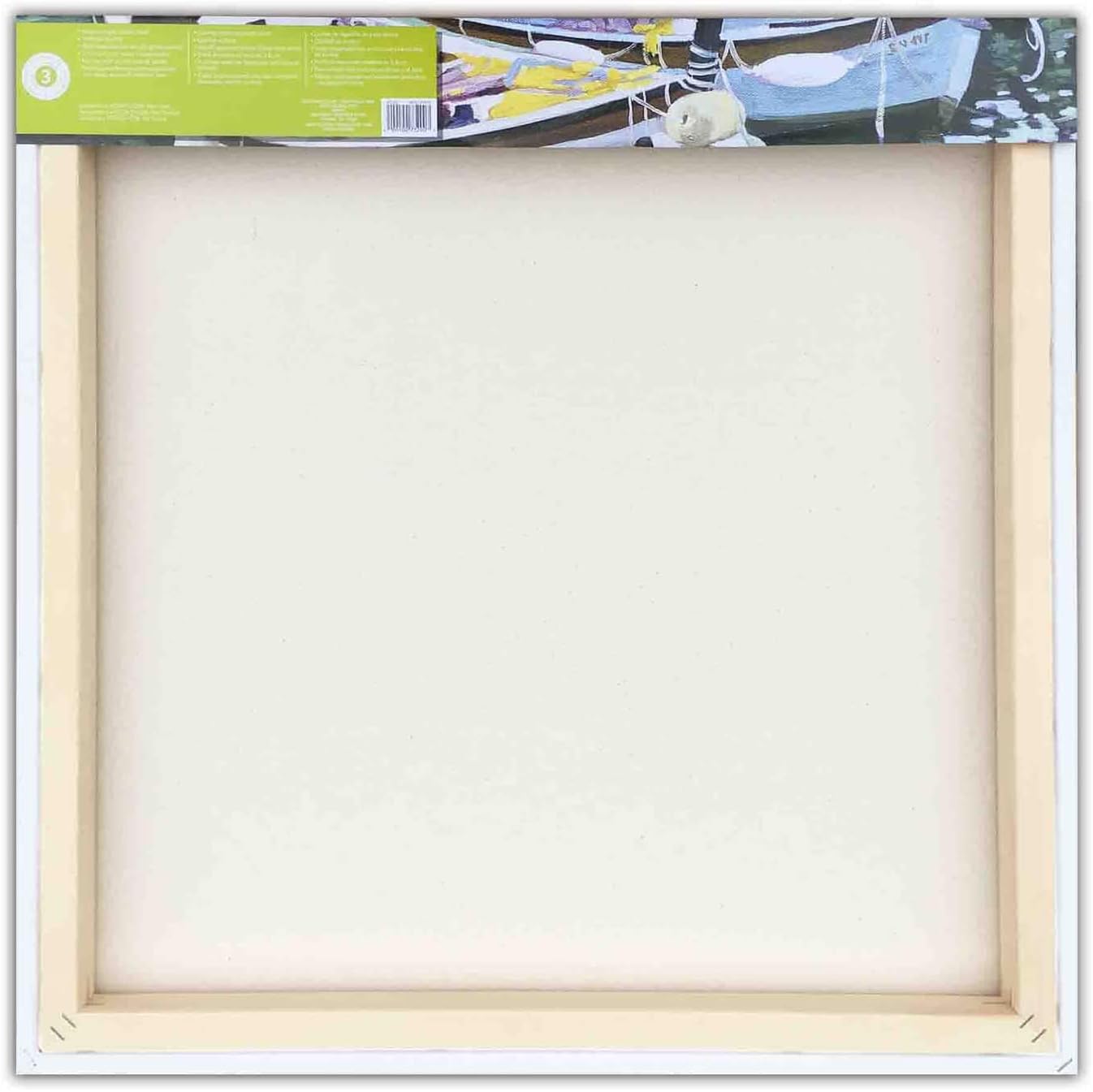 Artist's Loft 24' x 24' Level 3 Gallery Wrapped Heavy Duty Canvas - Archival, Acid Free Cotton Canvas for Acrylic and Oil Paint - Bulk 6 Pack