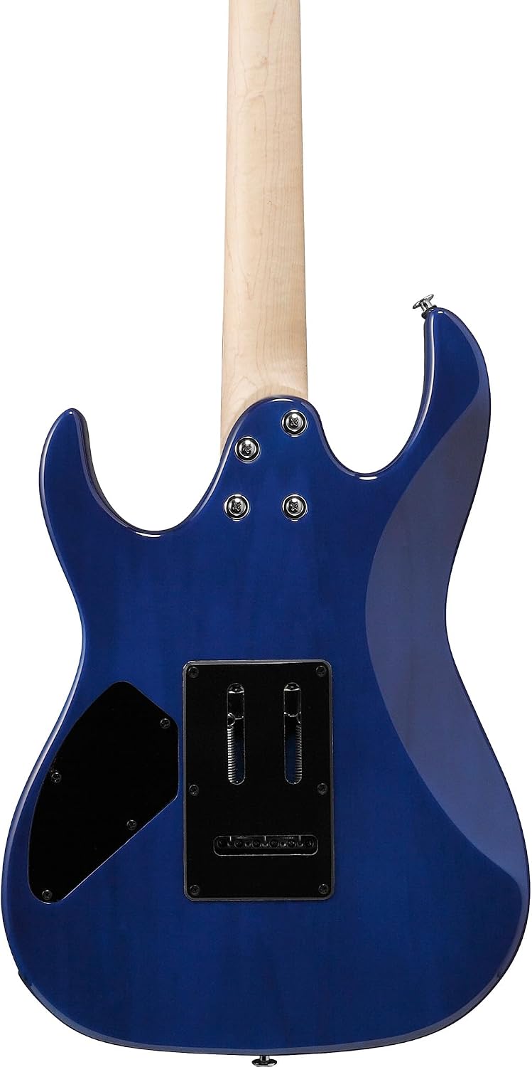 Ibanez GRX70QA RG Gio Electric Guitar - Transparent Blue Burst Bundle with Amplifier, Gig Bag, Tuner, Instrument Cable, Picks, Austin Bazaar Instructional DVD, and Polishing Cloth