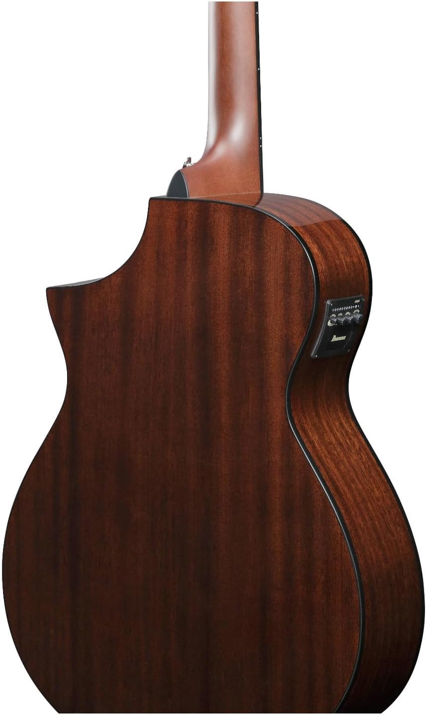 Ibanez AEWC16QA 6-String Acoustic-Electric Guitar (Transparent Emerald Burst)