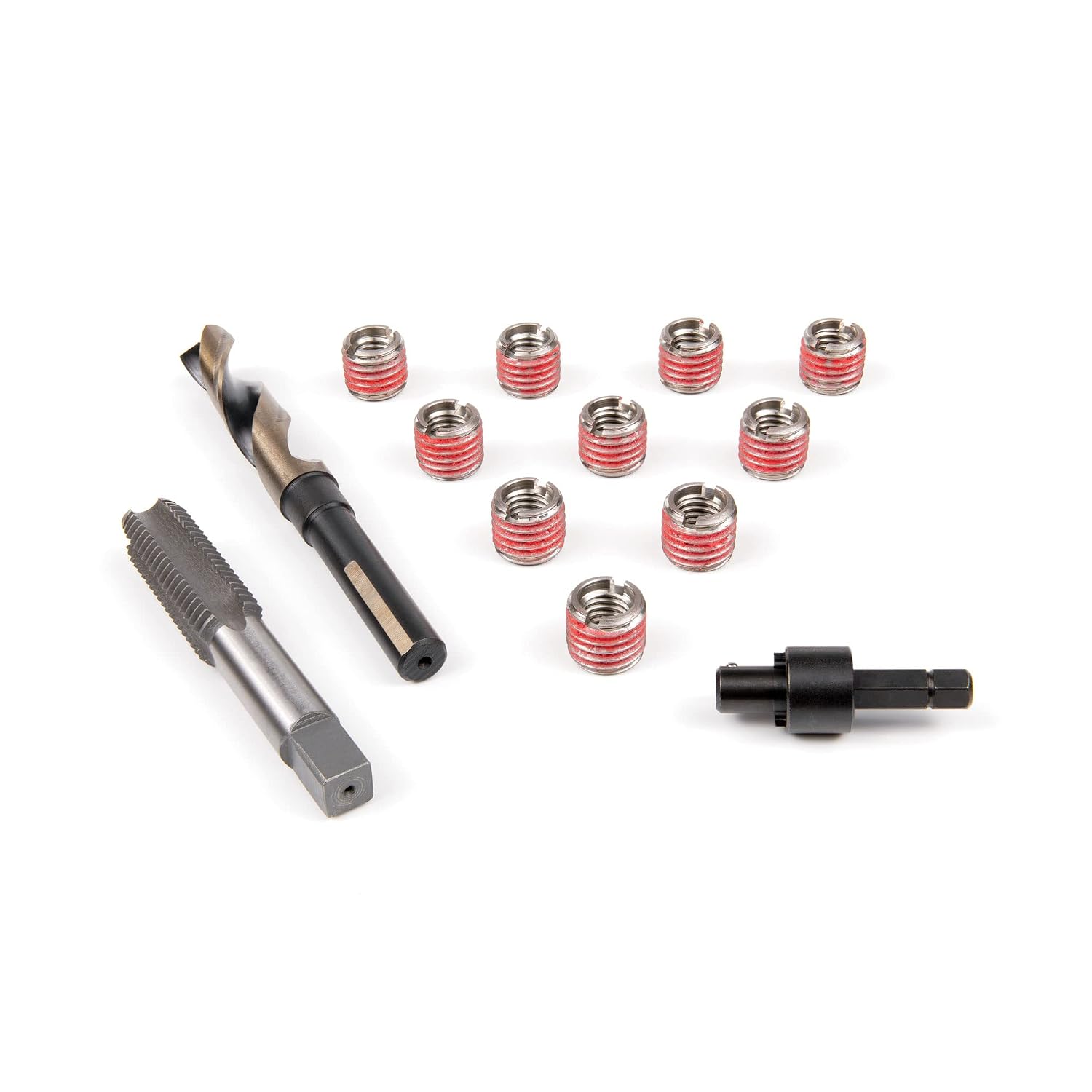 E-Z LOK Metal Thread Repair Kit Tool and Stainless Steel Threaded Inserts Standard Wall 1/2-13 x 3/4-10