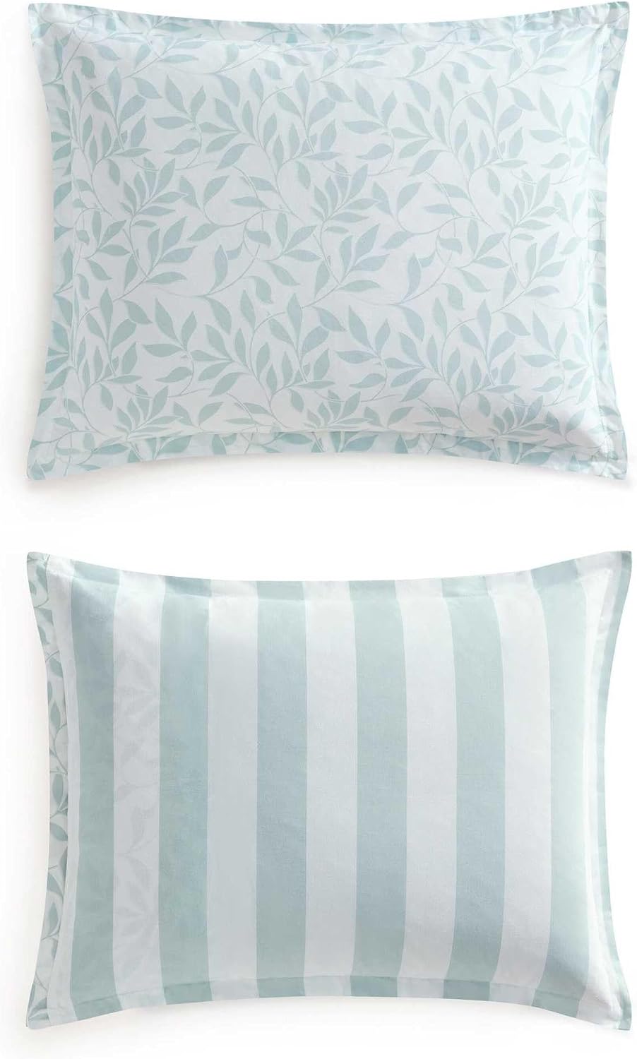 Martha Stewart - King Duvet Cover Set, 100% Naturally Soft & Breathable Cotton Bedding, Lightweight for Year Round Comfort, 3 Piece Bed Set with Matching Pillowcases (Copper Vines Blue)