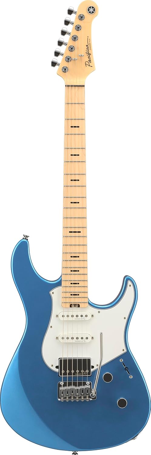 Yamaha Pacifica Standard Plus Electric Guitar Maple Fingerboard With Gig Bag, Sparkle Blue