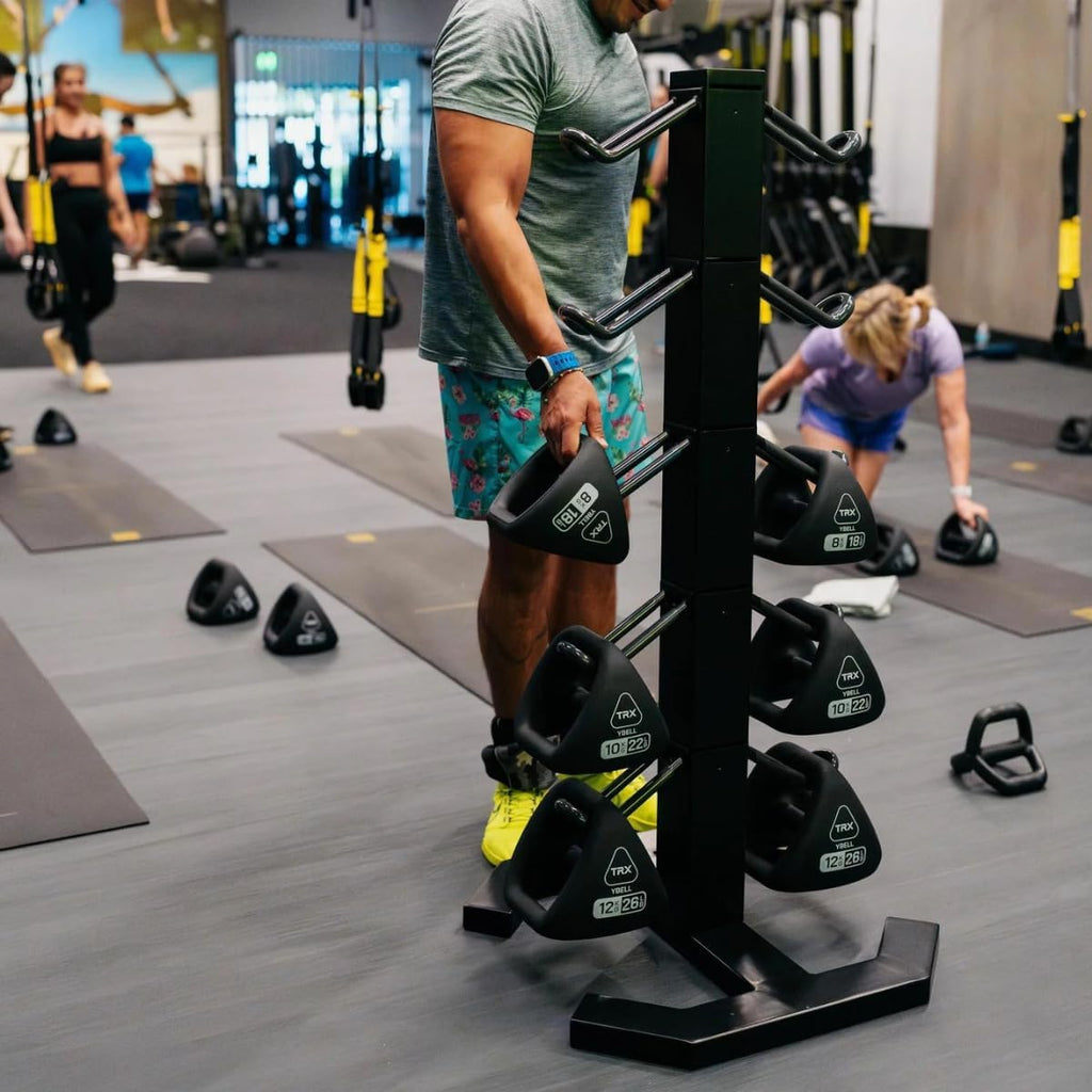 TRX YBell Neo Series 3-in-1 Kettlebell, Dumbbell and Push Up Bar Workout Equipment | Commercial Grade Neoprene Coated Surface | Perfect for Strength Training & Conditioning Workouts | Bundle