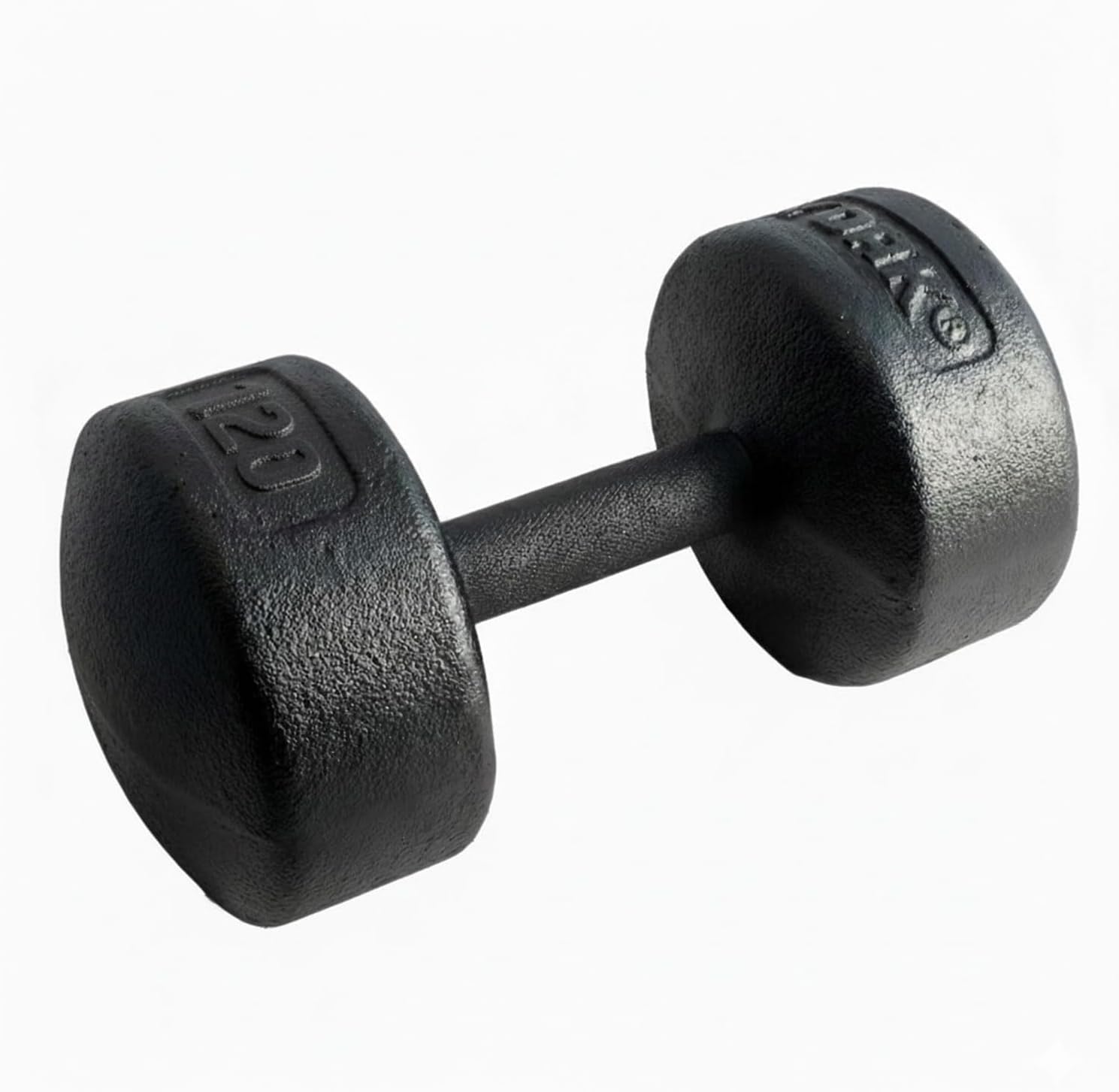 Legacy Solid Round Dumbbell Black – Heavy Duty Cast Iron Hand Weight with Knurled Ergonomic Grip for Strength Training, Muscle Toning, Home Gym Workout – 5 lb to 150 lb In Single & Pair