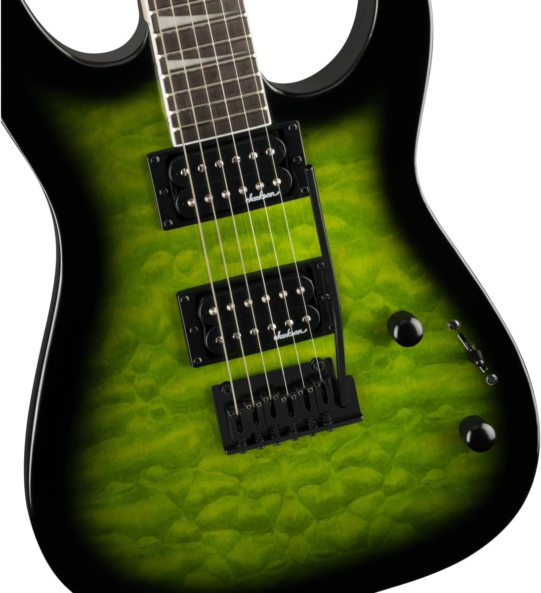 Jackson Dinky JS20 DKQ Electric Guitar - Transparent Green