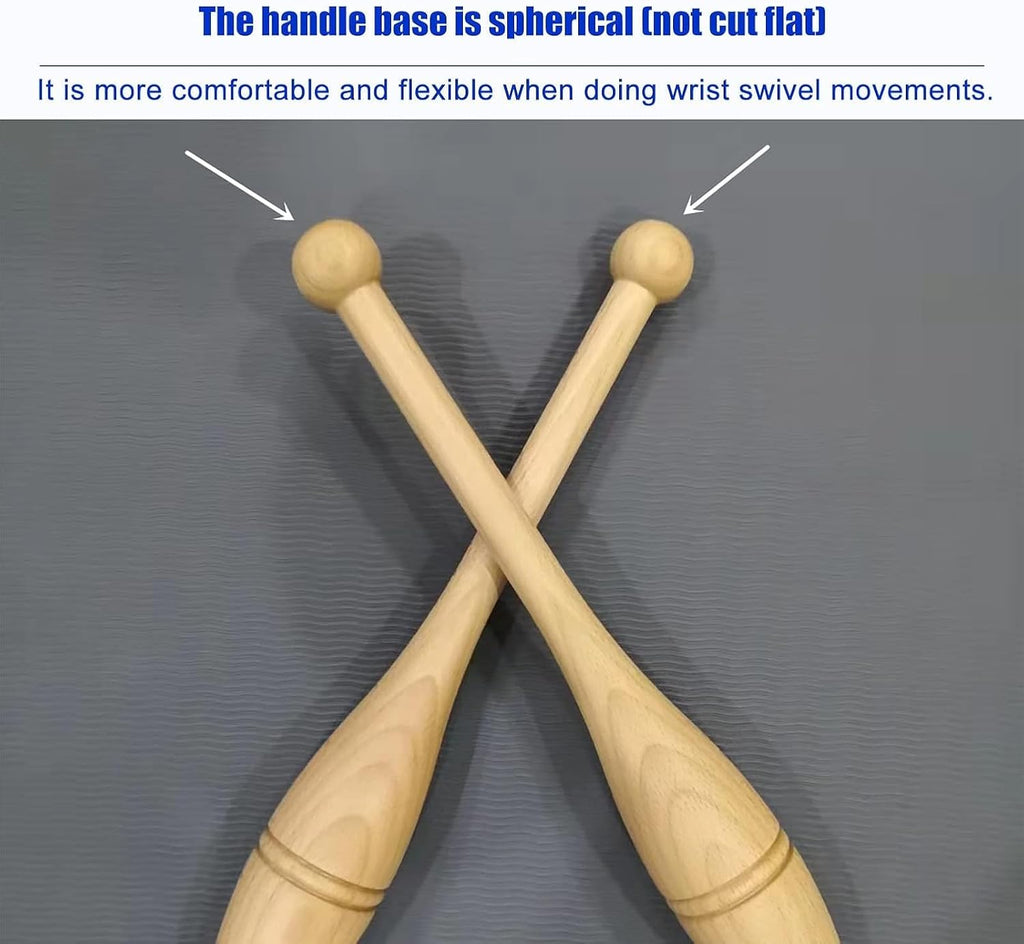 Wooden Indian Clubs Pair 2lb,-Heavy Duty Indian Clubs 2lb/3lb/4lb Pair, All Body Workout/Strength Training Clubbell,Home Gym Equipment, Fitness Women & Men Exercise Clubs (Size : 1.1 lbs Each Club