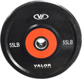 Valor Fitness Olympic Bumper Plate Pro - Weight Plates - Lifting Strength Conditioning Cross Training Workouts – Sold in Singles, Pairs, Sets - Workout Equipment