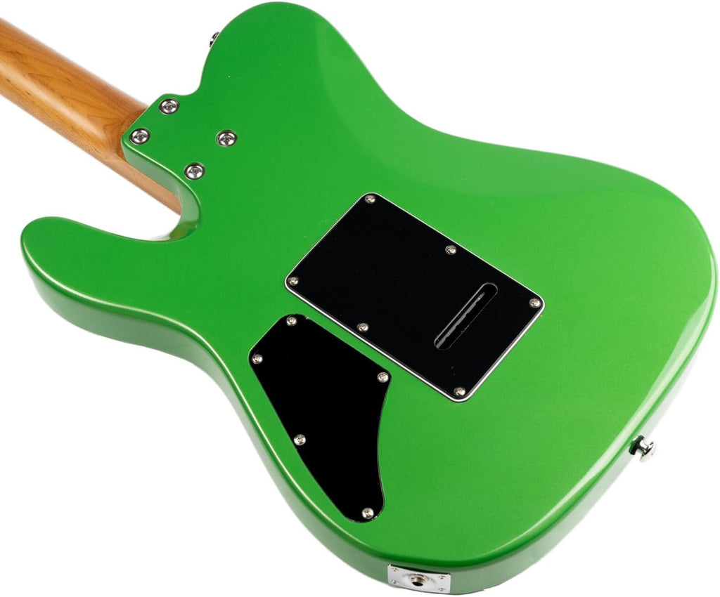 EART TL-380 6 String Solid-Body Electric Guitar Roasted Mahogany Body Maple Neck, Available in Gloss Finishes,Right