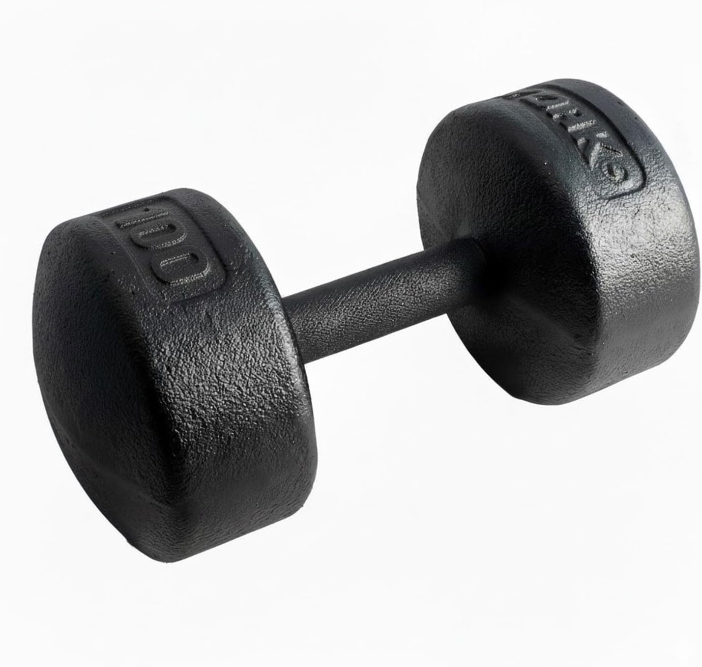 Legacy Solid Round Dumbbell Black – Heavy Duty Cast Iron Hand Weight with Knurled Ergonomic Grip for Strength Training, Muscle Toning, Home Gym Workout – 5 lb to 150 lb In Single & Pair