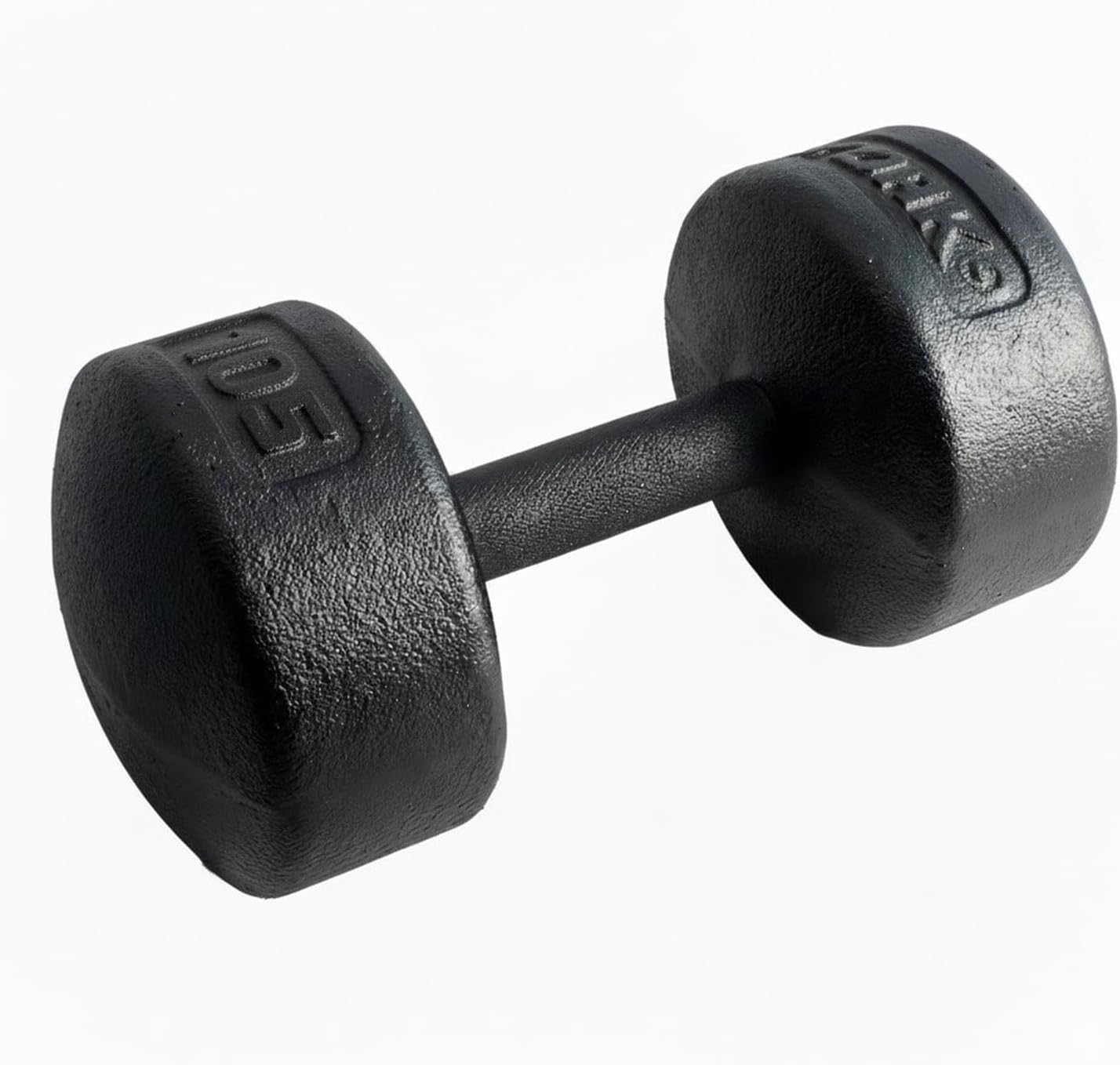 Legacy Solid Round Dumbbell Black – Heavy Duty Cast Iron Hand Weight with Knurled Ergonomic Grip for Strength Training, Muscle Toning, Home Gym Workout – 5 lb to 150 lb In Single & Pair