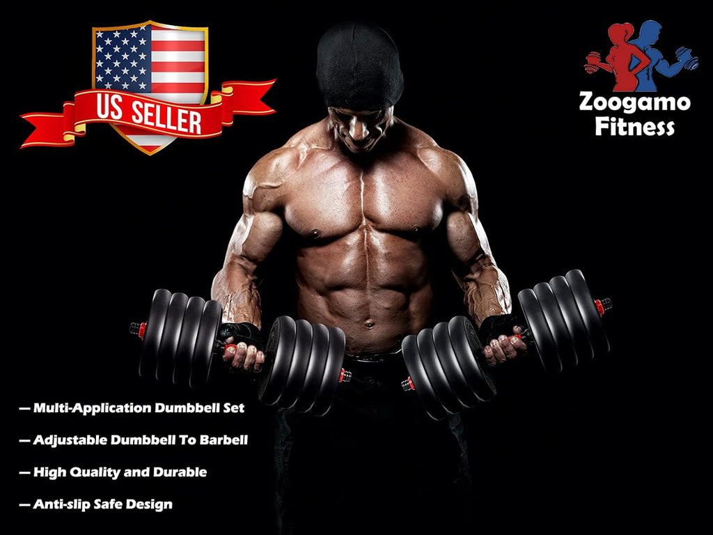 2021 Adjustable Dumbbells Set Weight to 88Lbs / 110Lbs, Free Weight with Connecting Rod Used As Barbell, Ab Roller for Home Gym Work Out Training Fitness Equipment All-Purpose