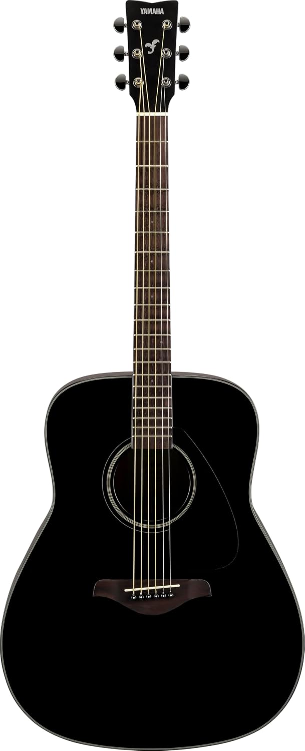 Yamaha FG800J Solid Spruce Top, Traditional Western Gloss Finish Body, 6-String Right-Handed Acoustic Guitar with Rosewood Fingerboard and Bridge (Black), Dreadnought