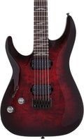Schecter Omen Elite-6 LH Left-handed Electric Guitar - Black Cherry Burst