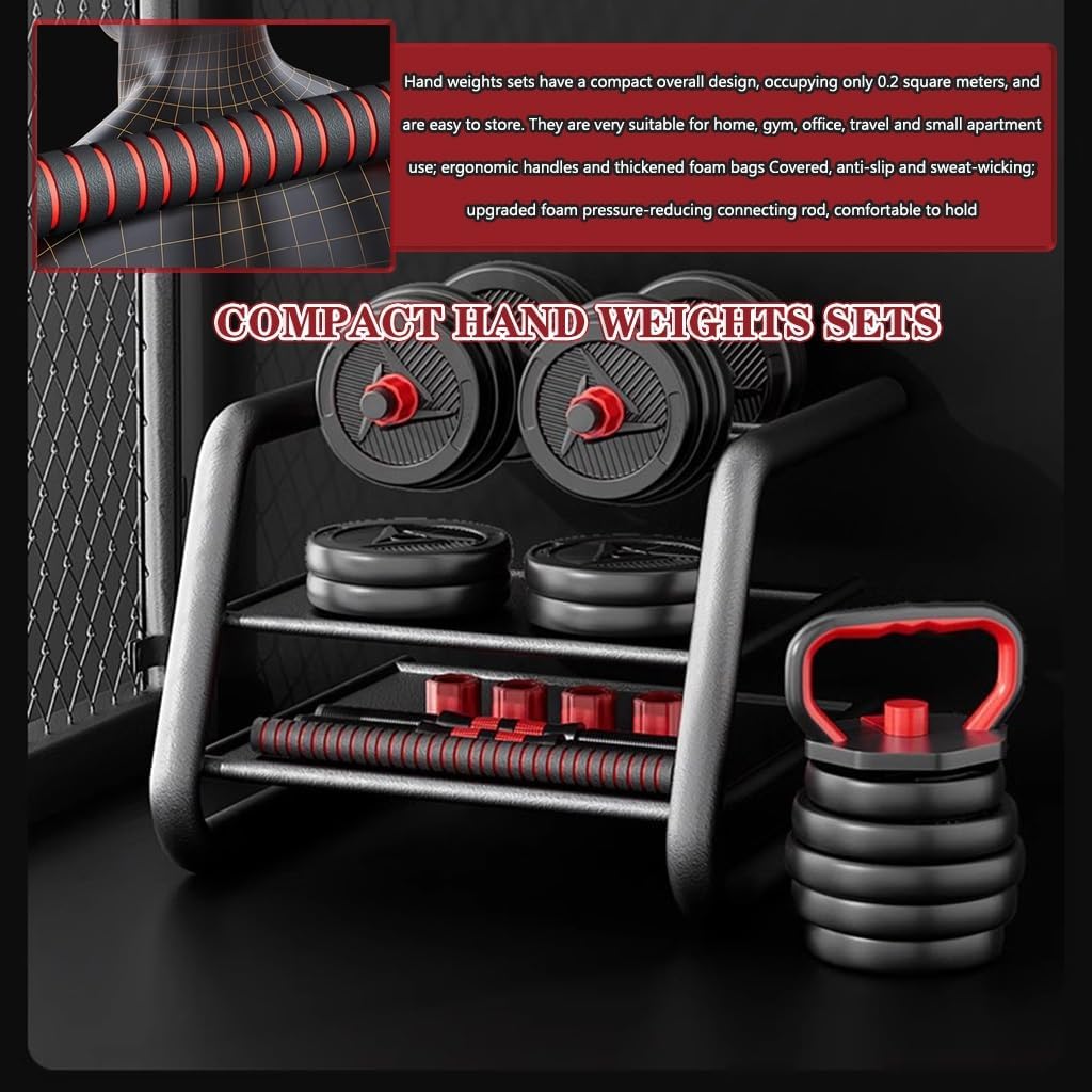 Dumbbell Set Home Exercises Adjustable Weight For Beginners, Gym Dual Use Type Barbell Set, Easy To Operate/exercise Equipment