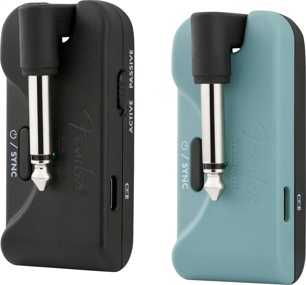 Fender Telepath Wireless System, 5.8GHz Digital, 70-Foot Range, 4ms Low Latency, Multi-Instrument Compatible, Mystic Ice Blue