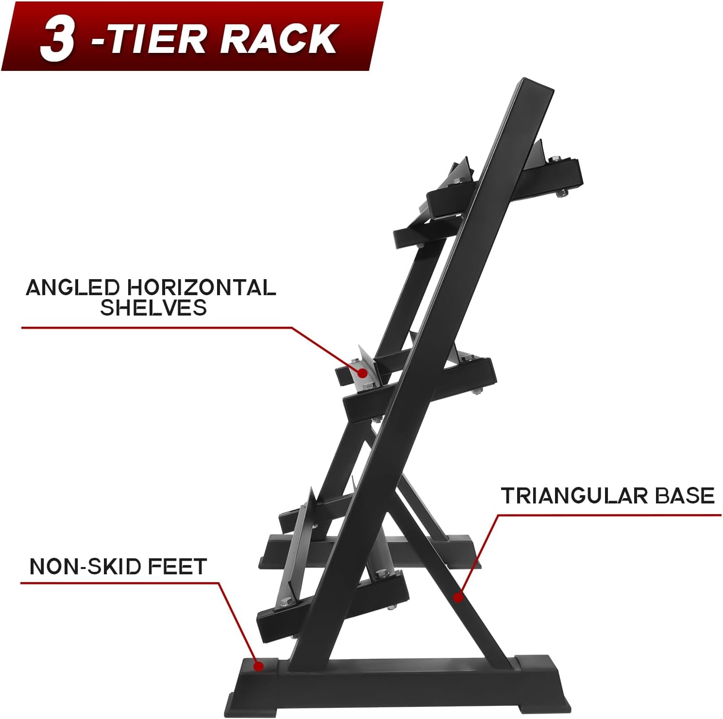 Ritfit 5-650 LBS PVC Encased Hex Dumbbell Sets with Optional Rack for Home Gym, Hand weight with Chrome Handle for Strength Training,Workouts