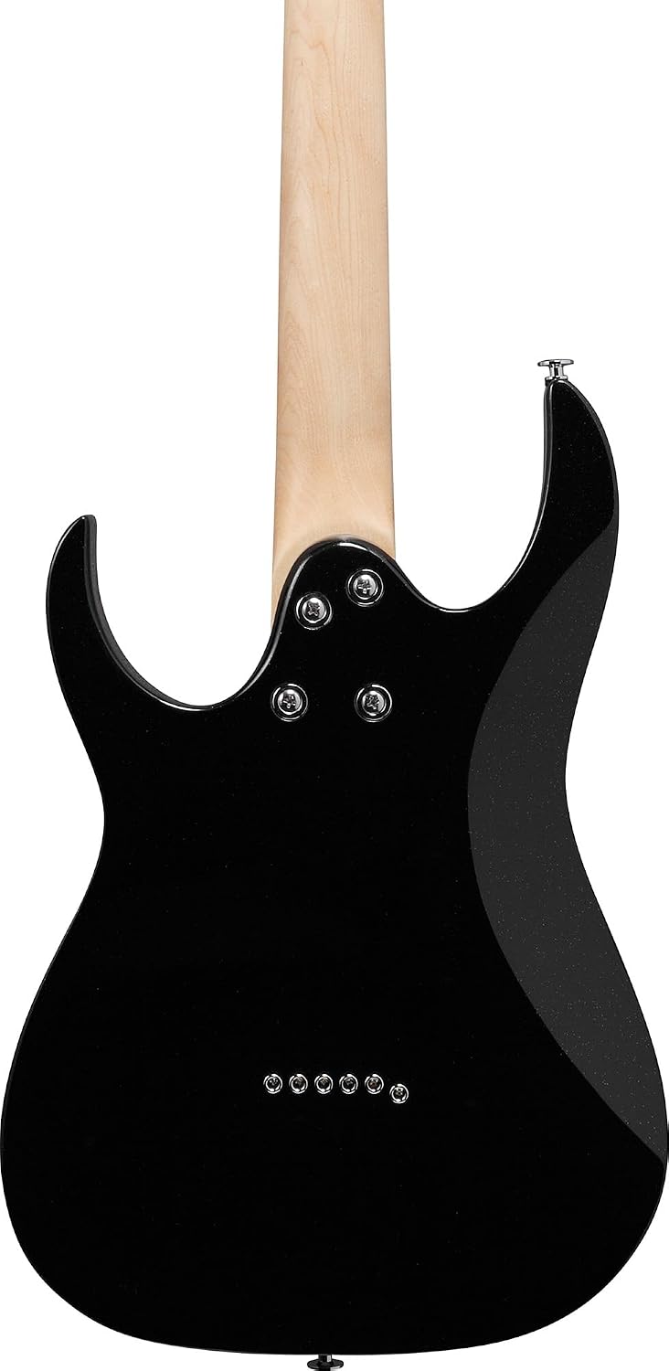Ibanez GRGM21 RG Gio miKro Short-Scale Electric Guitar - Black Night Bundle with Gig Bag, Tuner, Strap, Instrument Cable, Austin Bazaar Instructional DVD, and Polishing Cloth