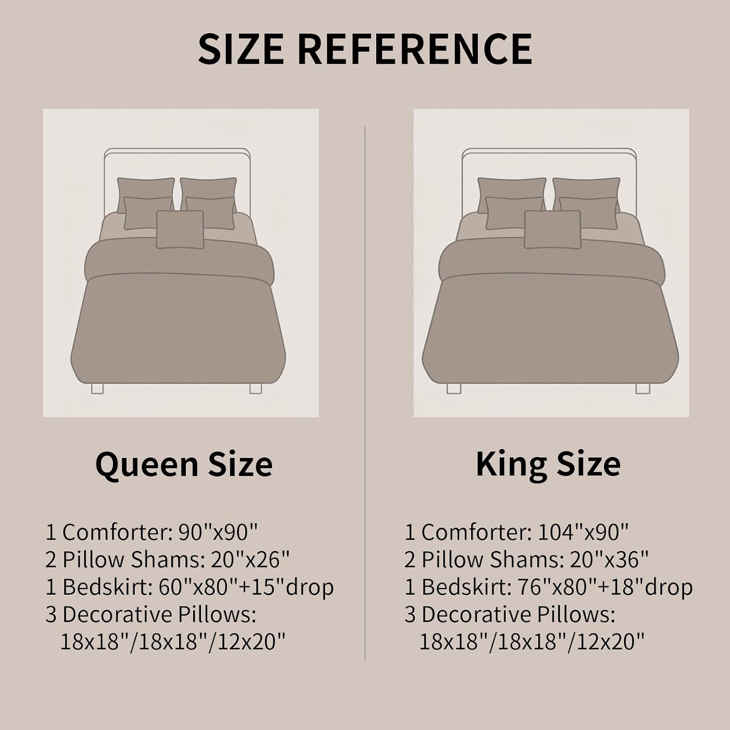 Bedduvit Luxurious Silky 7 Piece Queen Comforter Set - Soft Jaquard Floral Patchwork Design Comforters Queen Size, Silver Gray Down Alternative Bedding Set with Bed Skirt, Shams and Decorative Pillows
