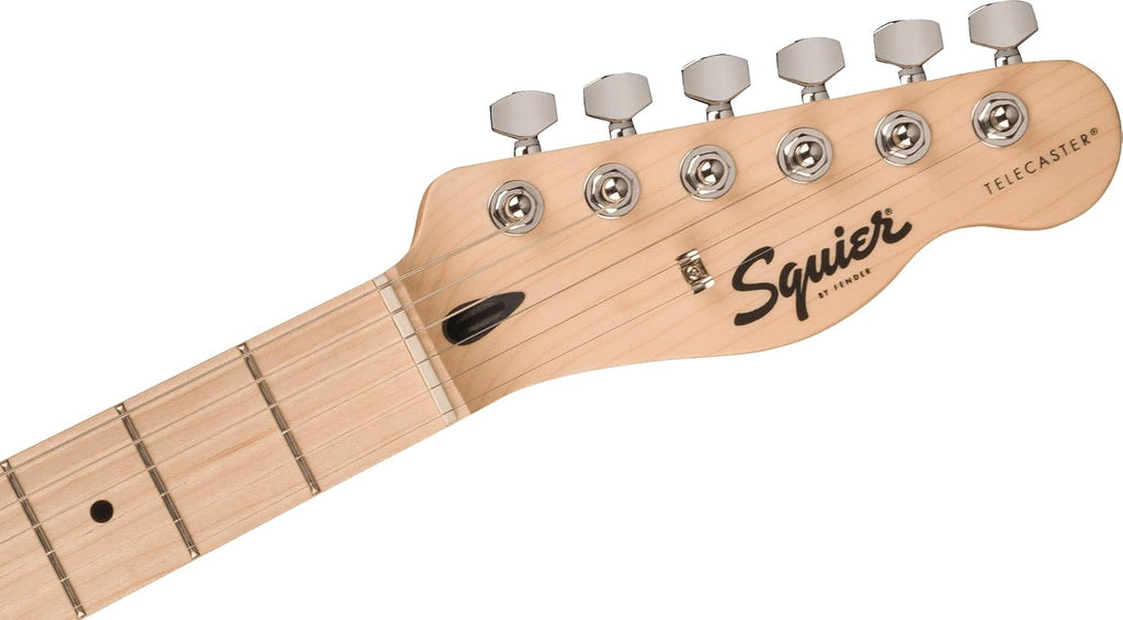 Squire Sonic Telecaster Electric Guitar, Black, Maple Fingerboard