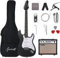 Fojill 39 Inch Electric Guitar Kit Set Beginner Starter Combo Package Bundle 20W Amplifier Amp Accessory Padded gig Bag,Picks, Cable,Strap,Extra Strings