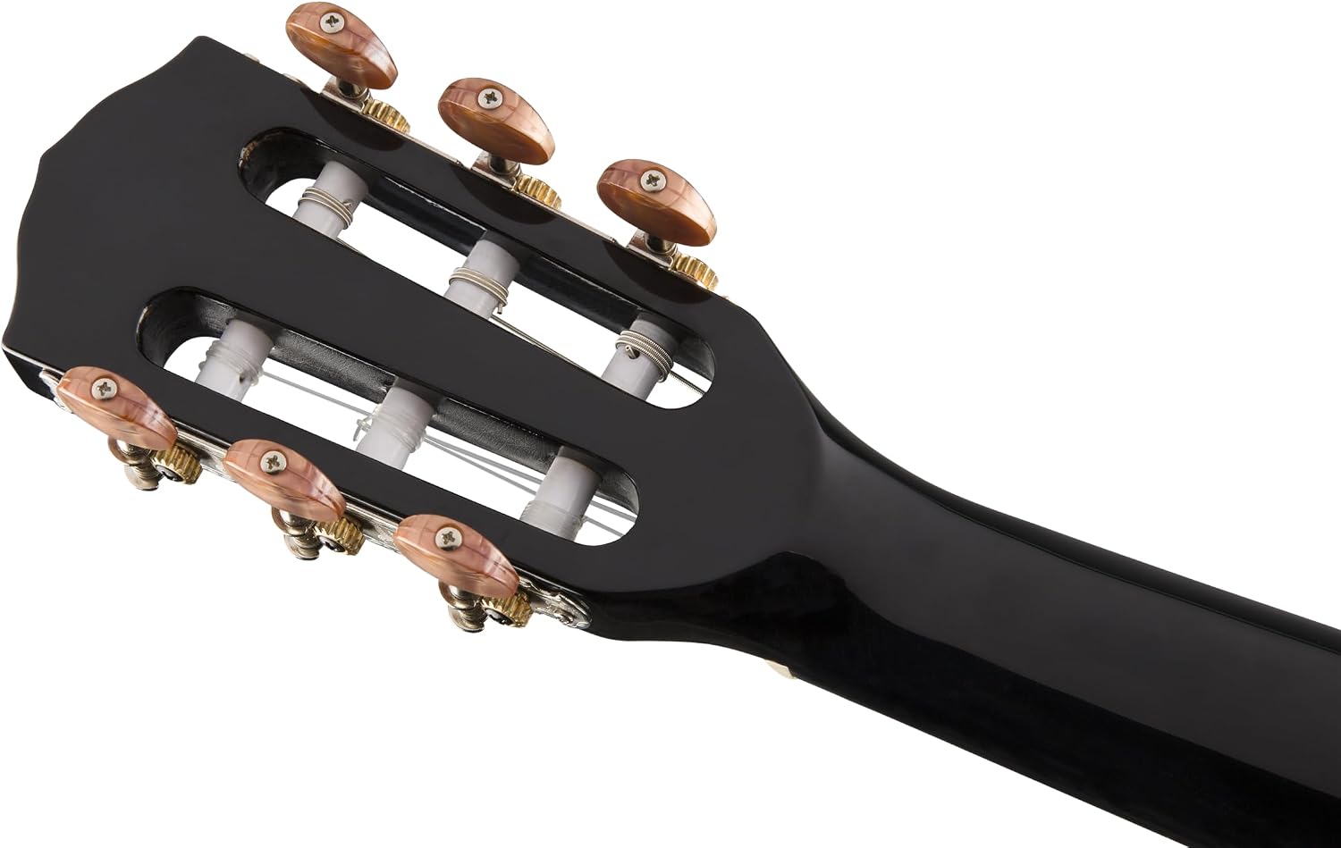 Fender CN-140SCE Thinline Concert Nylon String Acoustic Guitar, with 2-Year Warranty, Black, with Case