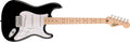 Squire Sonic Stratocaster Electric Guitar, Black, Maple Fingerboard, White Pickguard