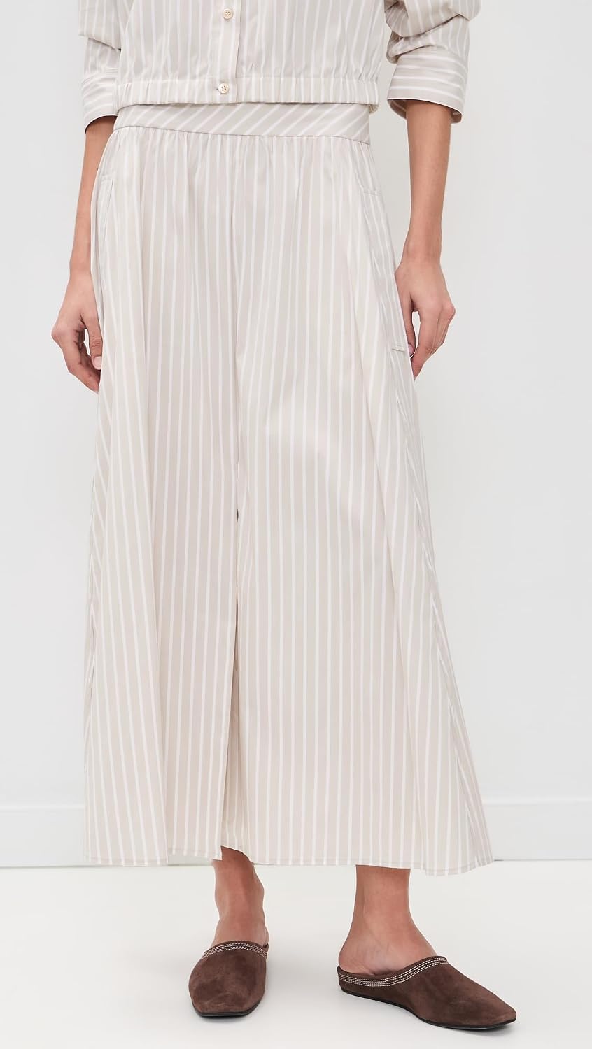 Theory Women's A-Line Stripe Skirt