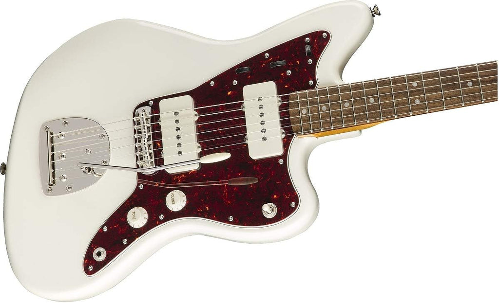 Squier Classic Vibe 60s Jazzmaster Electric Guitar, with 2-Year Warranty, Olympic White, Laurel Fingerboard