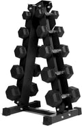 Ritfit 5-650 LBS PVC Encased Hex Dumbbell Sets with Optional Rack for Home Gym, Hand weight with Chrome Handle for Strength Training,Workouts