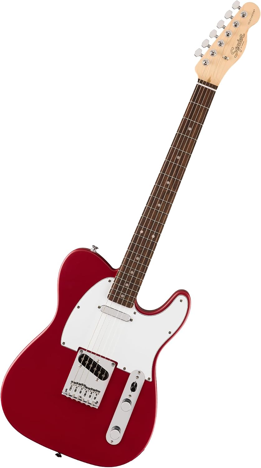 Fender Squier Debut Series Telecaster Electric Guitar, Beginner Guitar, 2-Year Warranty, Includes Free Lessons, Dakota Red with Satin Urethane Finish
