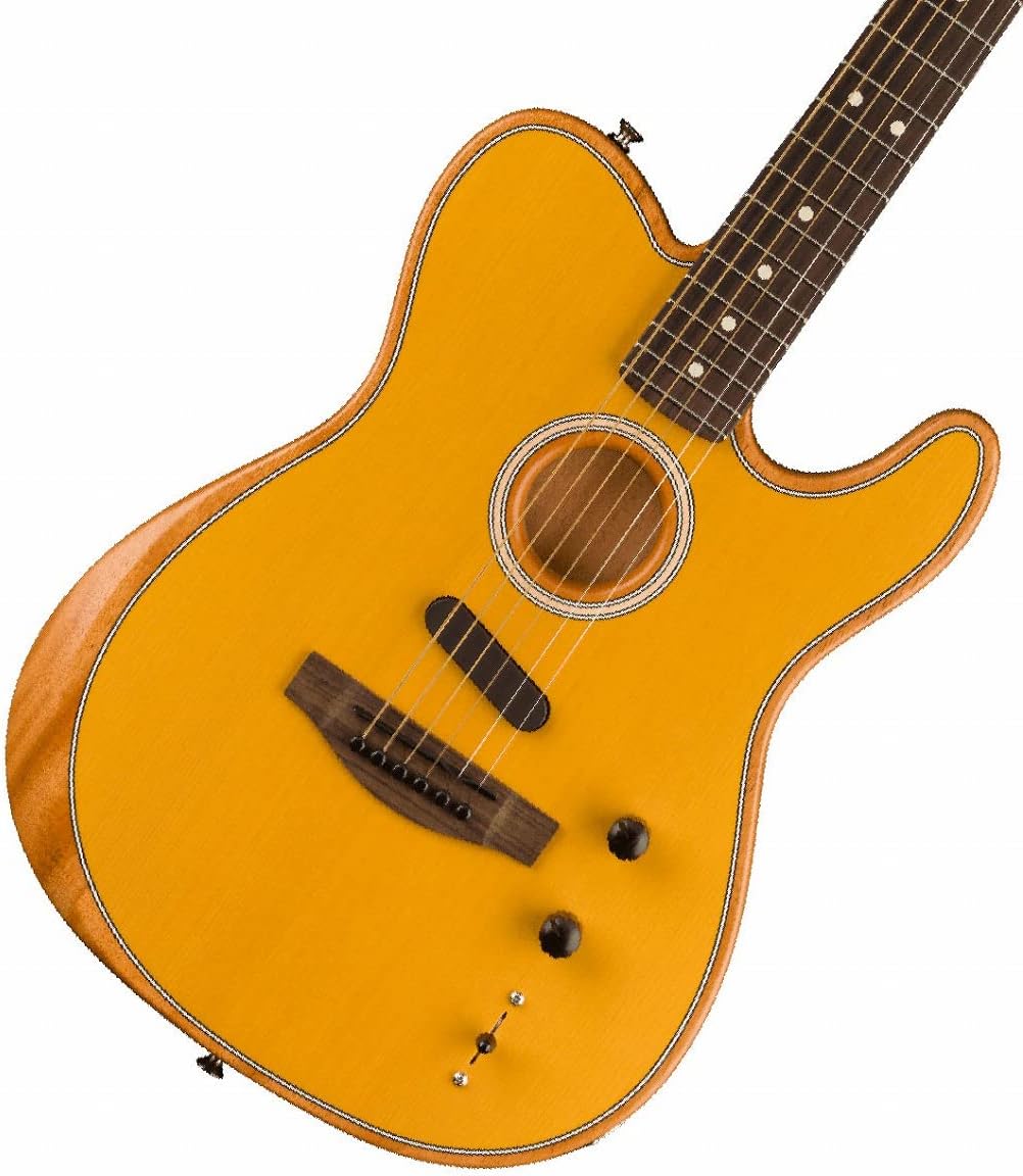 Fender Acoustasonic Player Telecaster Acoustic Electric Guitar, with 2-Year Warranty, Butterscotch Blonde, Rosewood Fingerboard, with Gig Bag